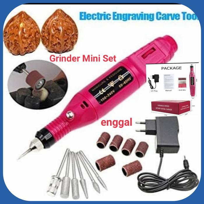 Orion Modern - Mesin Mini Grinder Grafir Bor Ukir Set Alat Pedicure