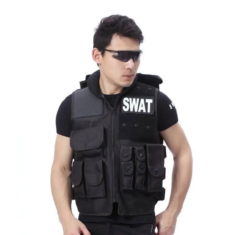 Genuine Man'S Tactical Vest ,Bulletproof Vest El Molle Tactical Black Cs Vest Swat Protect Equipment