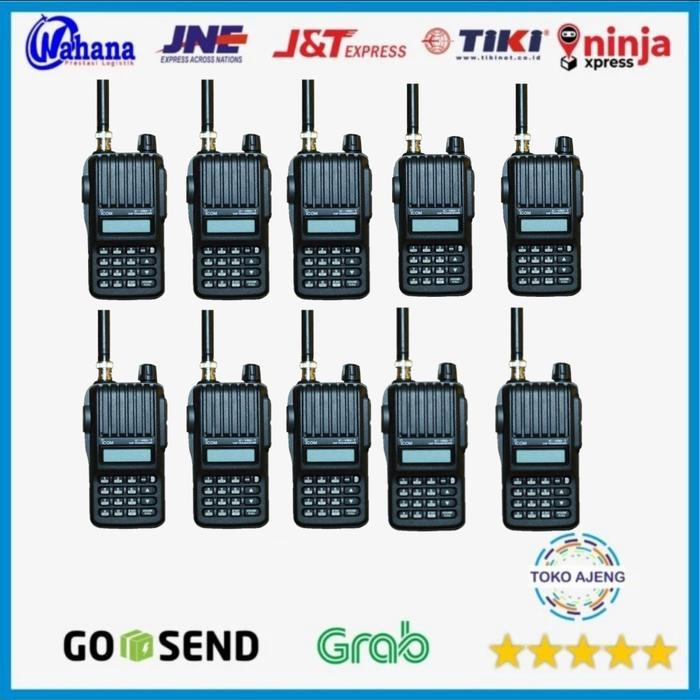 Paket 10 Unit Radio HT Icom V80 IC-V80 VHF Lithium Handy Talky