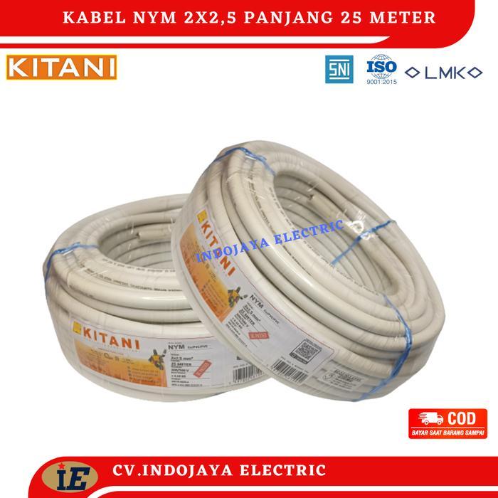 Kabel Listrik Kitani Nym 2X2,5 Panjang 25 Meter Kabel Listrik Tembaga