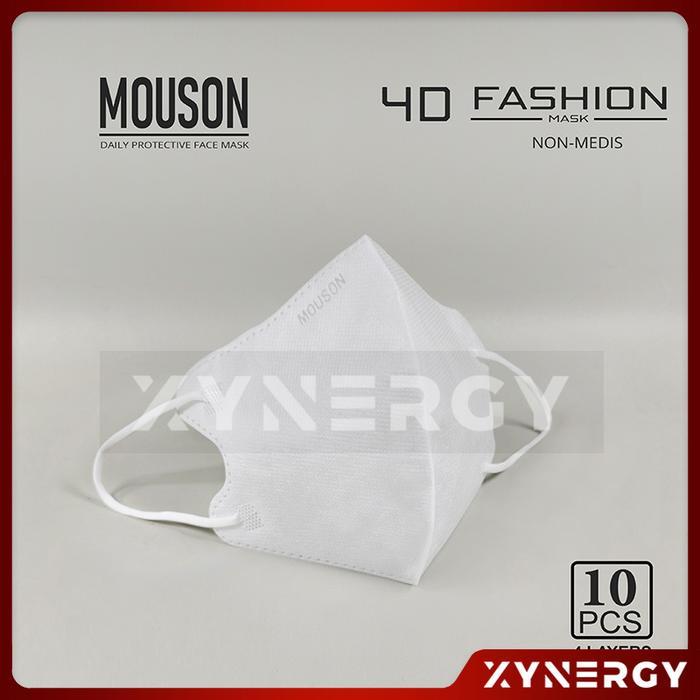 "New" Masker Mouson 4D Fashion Masker Non Medis Sekali Pakai 4 Ply