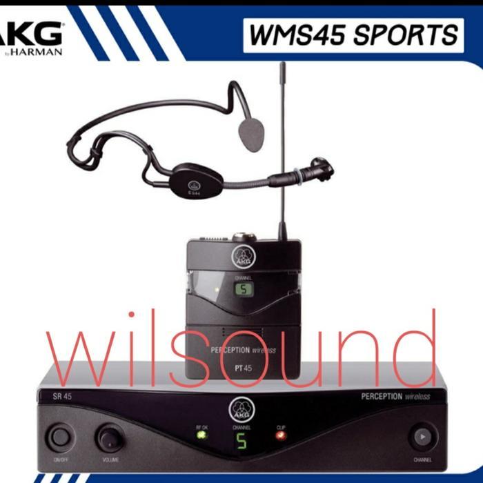 MIC AKG PRECEPTION WMS 45 SPORT SET MICROPHONE WIRELESS HEADSET ORI