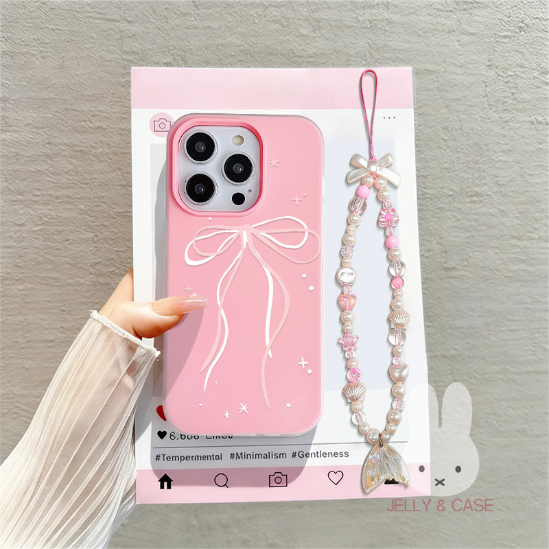 Tali Gantungan Jelly 2 In 1 Pita Merah Muda Case Vivo Y31d Pro Y11d V70 Fe Y400 V60 Lite Y21D Y05 Iq