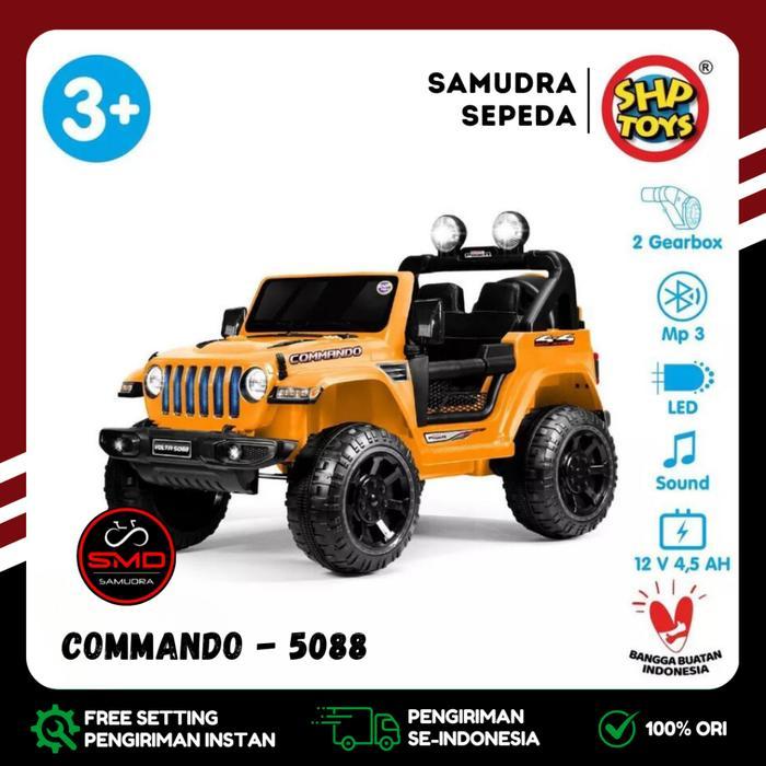 Mobil Aki Mainan Cas Remot SHP Toys Volta 5088 Commando 12V Murah BDG - Orange, INSTAN-BDG (RAKIT)