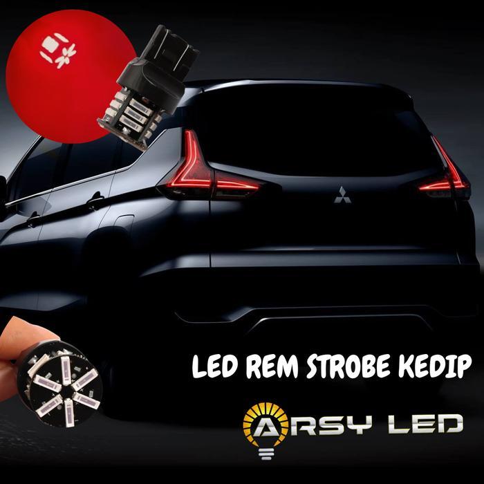 Lampu Rem T20 Led 21 Titik 7014 Strobo Xpander Mobilio Brio Sigra Rush