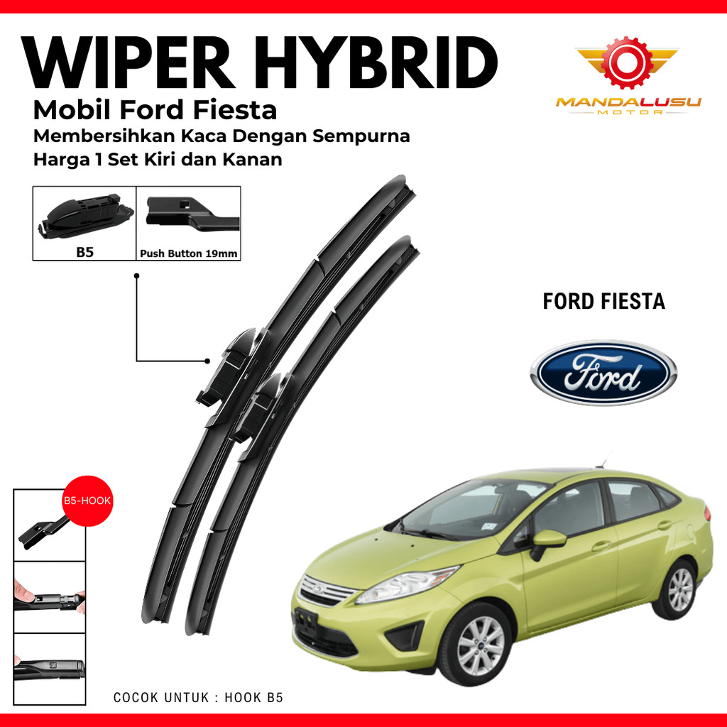 Wiper Ford Fiesta Hybrid Kaca Depan Mobil