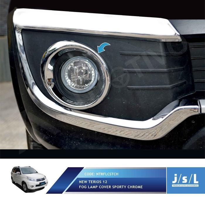 New Terios 12 Fog Lamp Cover Sporty Chrome / Aksesoris Daihatsu Terios