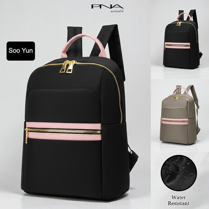 Elizabeth - Sooyun Water Resistant Ransel Korea Tas Wanita Punggung Kantor Kerja Sekolah Kuliah