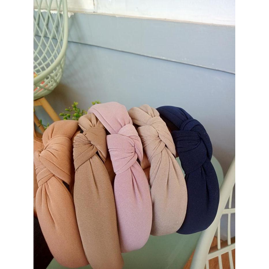 Best Seller 12 Pcs Bando Simpul Knit Dewasa - Bando Simpul Gaya Korea Anak Headbands Original