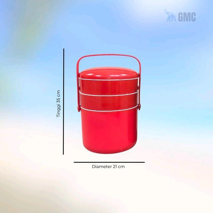 TAMAS CLUB JUMBO/RANTANG PIKNIK JUMBO Hijau Merah Plastik Kitchenware