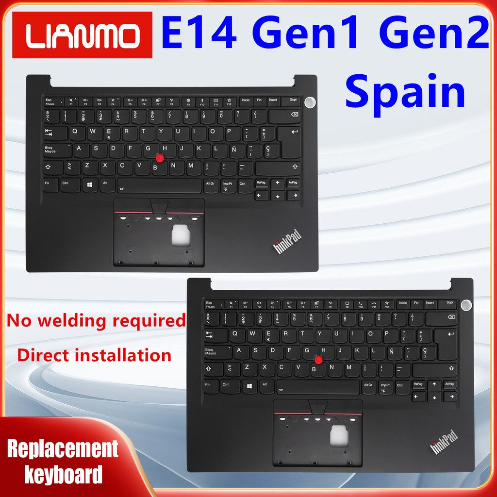 Spain Notebook Keyboard Suitable For Thinkpad E14 Gen1 E14 Gen2 Gen3 Gen4 C-Shell Keyboard With