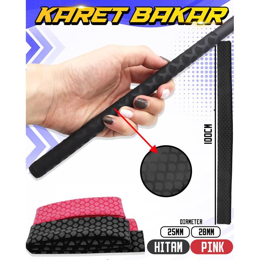 Grip Karet Bakar Pelindung Joran Tegek 1 Meter Motif Sisik