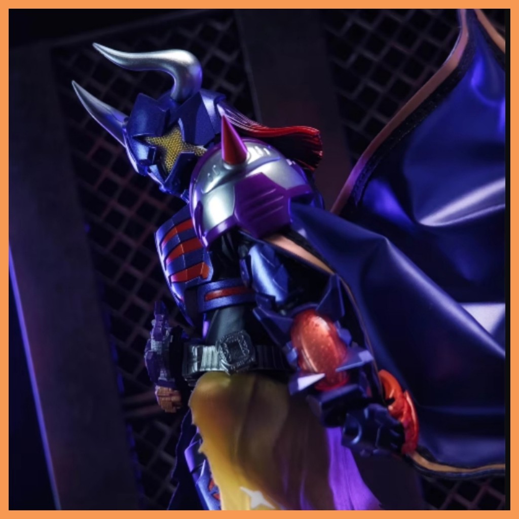 Handmade 1/12 Scale Classic Kamen Rider Deep Purple Cloak Two Tone Skirt Accessories For 6Inch Shf S