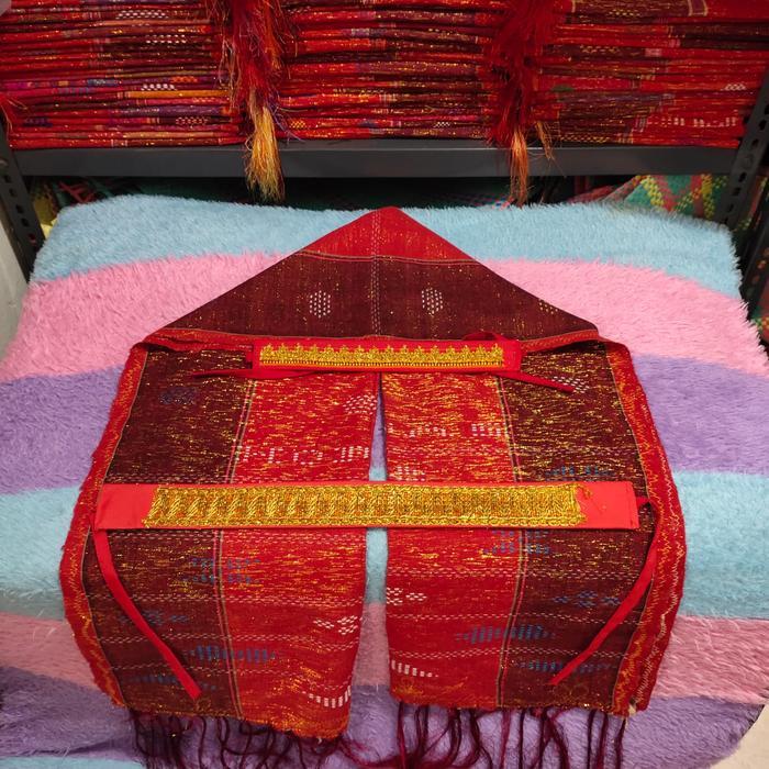 PAKET 3 SORTALI ANAK - IKAT PINGGANG ANAK - ULOS SADUM HANDE HANDE / ULOS BATAK TOBA /ULOS BATAK