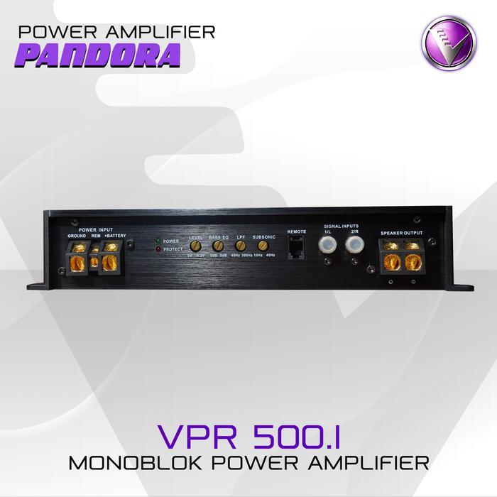 Power Monoblok Venom Pandora Vpr 500.1 Audio Mobil