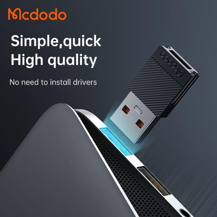 MCDODO Converter Charger OTG Adaptor USB To Type C Charging Audio Call For Huawei Samsung Realme