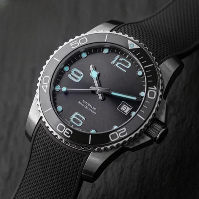 Tali Jam Tangan 19 Mm Strap Rubber Longines Hydroconquest 39Mm 8075.19