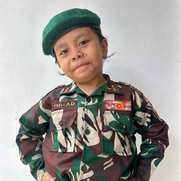Ready Seragam Baju Profesi Anak Angkatan Darat Laki - Laki Perempuan Best Seller