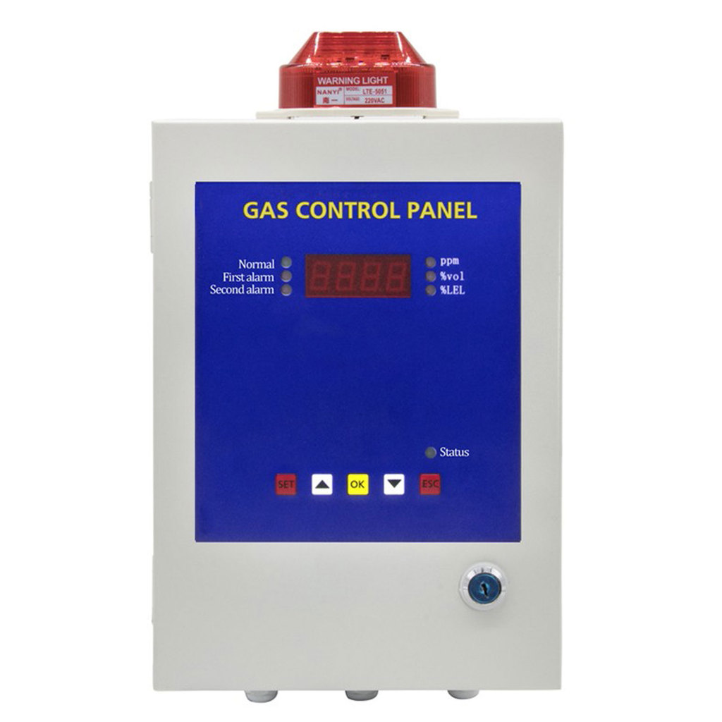 PROMO   Digital Gas Control Panel BH-50 Sound And Light Alarm for applications where toxic and harmf