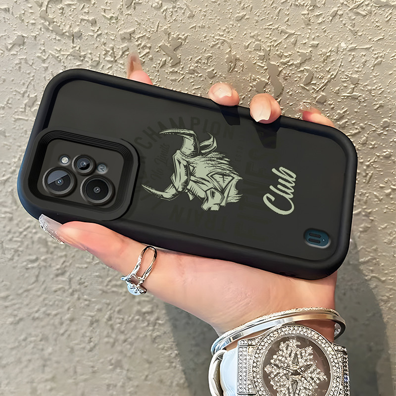 Casing Hp Untuk Realme C31 Case Sketsa sapi Kasing Anti Guncangan Cesing Kesing Silikon Softcase