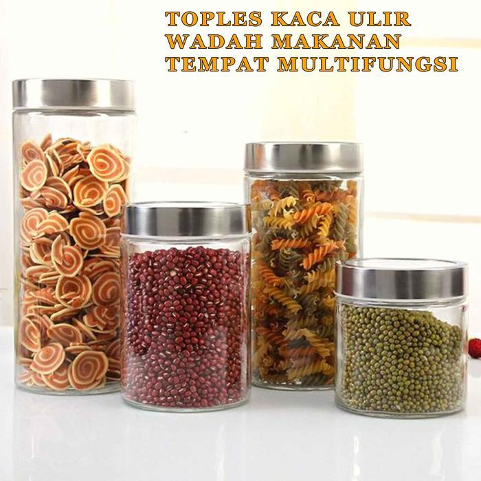 Wadah Makanan * Toples Kaca Ulir * Toples Transparan * Multifungsi