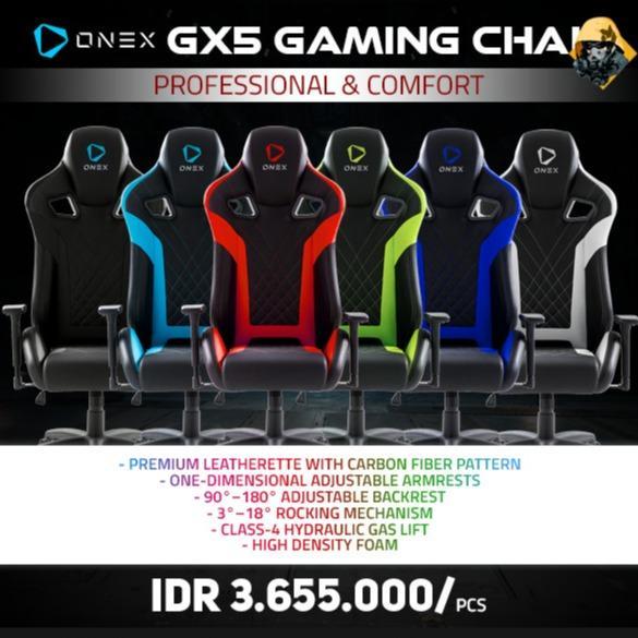 ONEX GX5 / GX 5 Premium Quality Gaming Chair Kursi Gaming