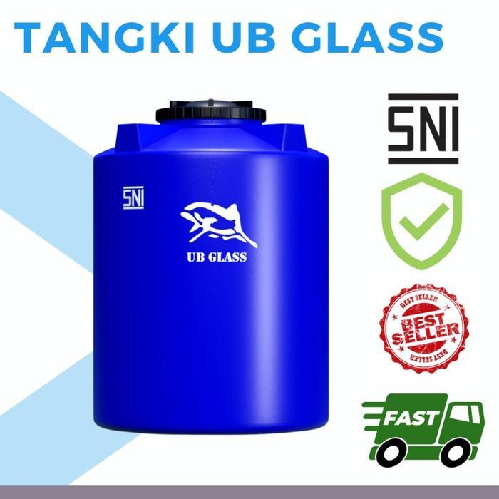 Tangki Air 5000 Liter UB Glass | Toren Air PE 5000L SNI, Not Penguin - Biru