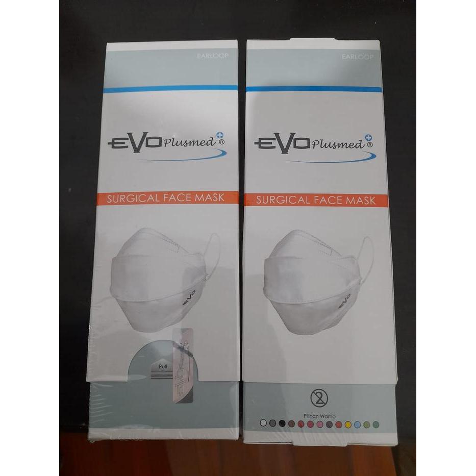 Ready Masker Medis Evo Plusmed 3Ply Model Sensi Convex KF94 ISI 25 PCS