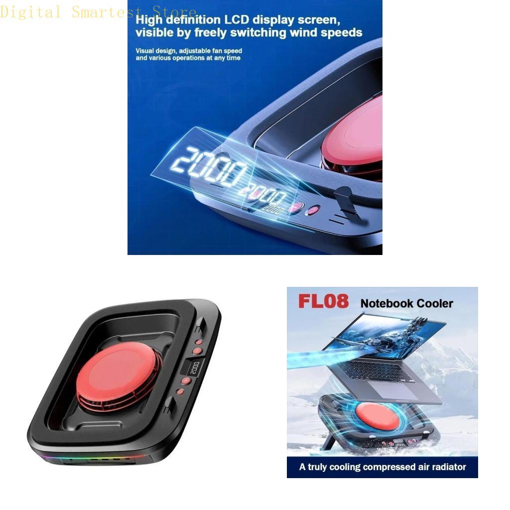 85AA FL08 Notebook Cooling Fan Strong Wind Cooling Stand for Improved Stability and User Comfort