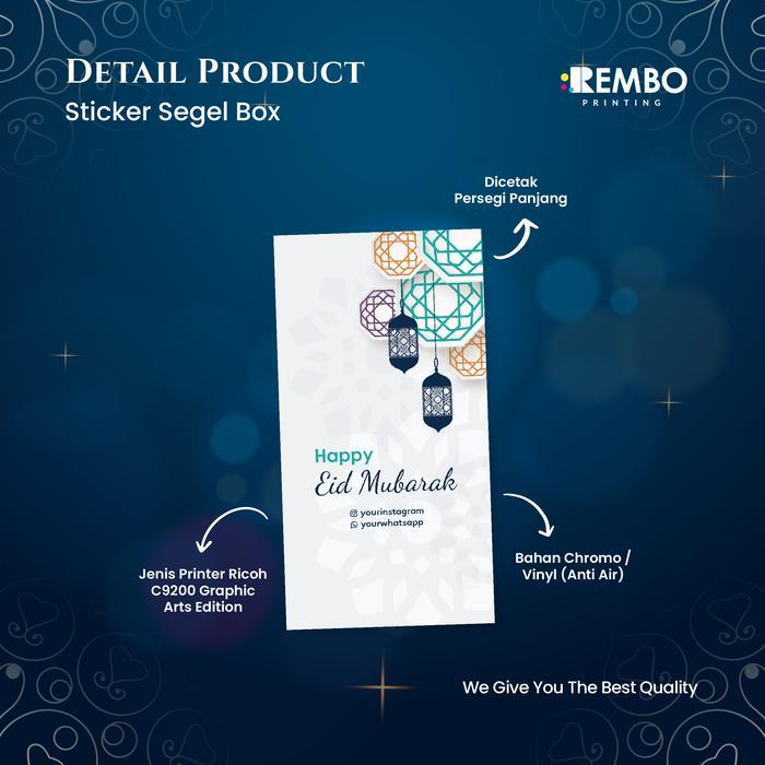 Sticker Segel Box Edisi Bulan Ramadhan & Lebaran Idul Fitri