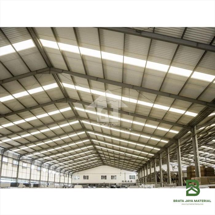 Atap uPVC Rooftop I Series Rumah Gedung Ruko Semi Transparan 6 Meter Gratis Ongkir