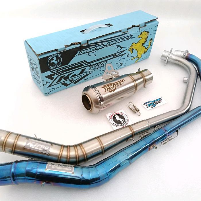 Pnp Knalpot Racing Kj Pro Original Suara Ngebas Gahar Vixion Lama/New Jupiter Mx New/Old Satria Fu