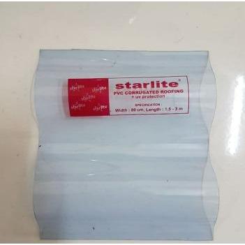 Fiber gelombang + UV protection 2.1 meter / Atap fiber transparan pvc Gratis Ongkir