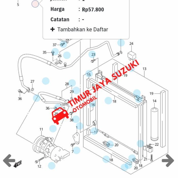 Fan Belt Wagon R Asli Sgp Sparepart Suzuki