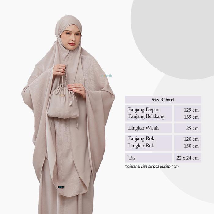 Nabnib - Mukena Kafiya Mukena Dewasa 2In1