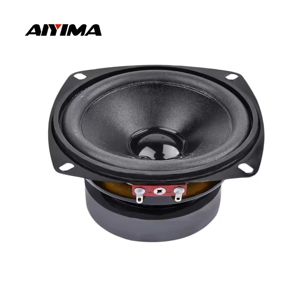 Aiyima 1Pcs 4 Inch Audio Subwoofer Speaker 50 W 8 Ohm Woofer Midrange Bass Computer Speakers For