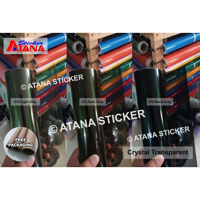 Skotlet Hitam Transparan Maxdecal Stiker Hybrid Smoke Tembus Bening
