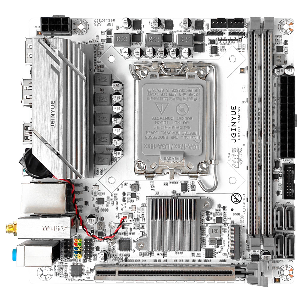 Jginyue H610 Motherboard Lga1700 Support Intel Core I3/I5/I7/I9 12Th 13Th Processor Dual Channel