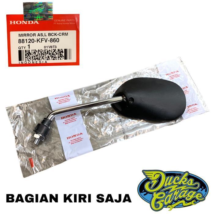88120-Kfv-860 Spion Honda Astrea Legenda Grand Impressa Batang Chrome Original Bagian Kiri Saja