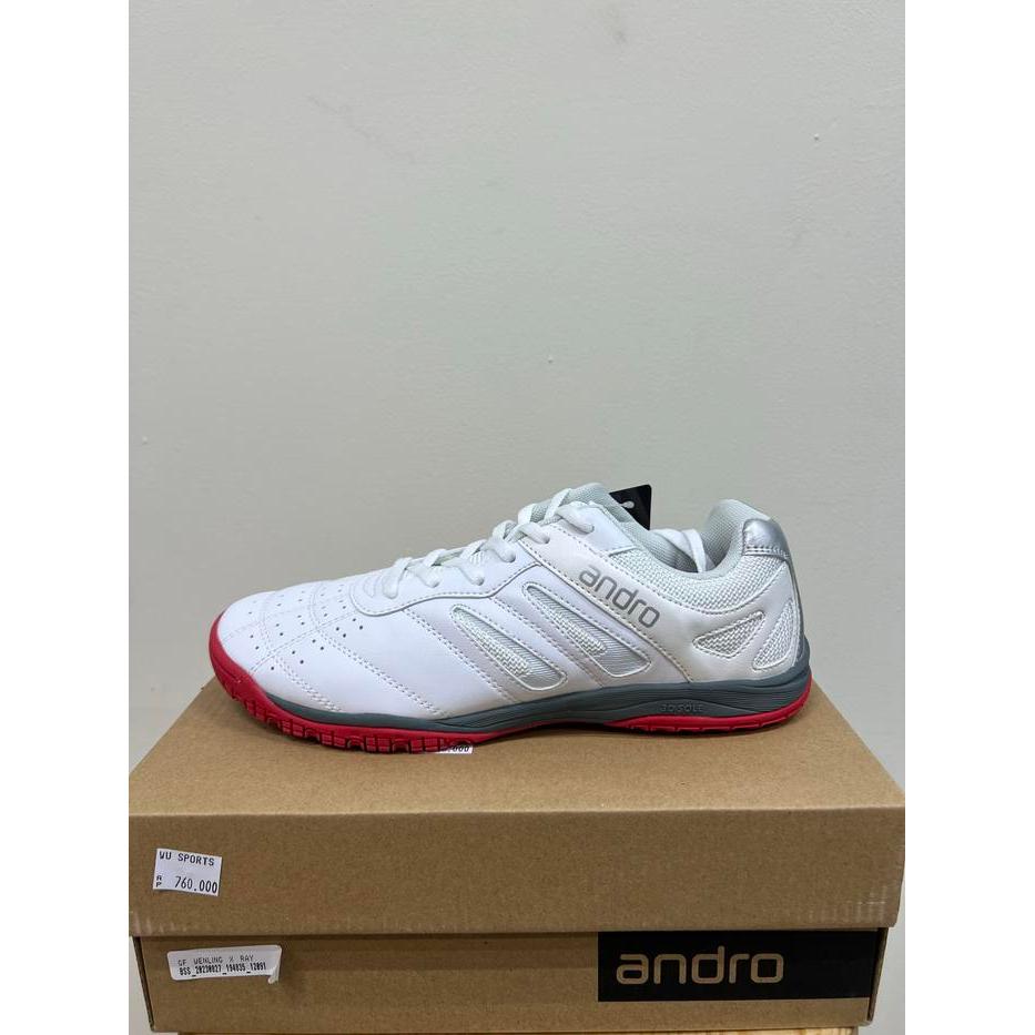 READY Sepatu Andro Shuffle STEP 2 White Red