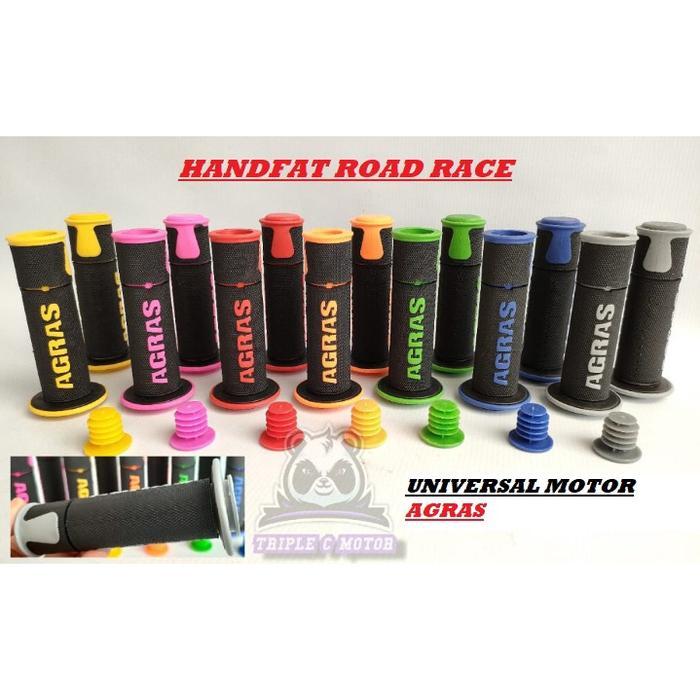 HANDGRIP HANDFAT ROAD RACE UIVERSAL MOTOR VARIASI SARUNG GAS NMAX AEROX MIO M3 SPORTY BEAT SCOOPY