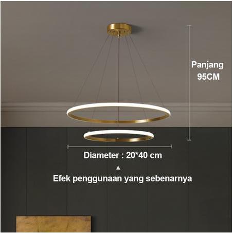 GOLDEN LED LAMPU PLAFON 3 WARNA LAMPU GANTUNG LAMPU PLAFON LED LAMPU HIAS RUMAH LAMPU GANTUNG LED 2