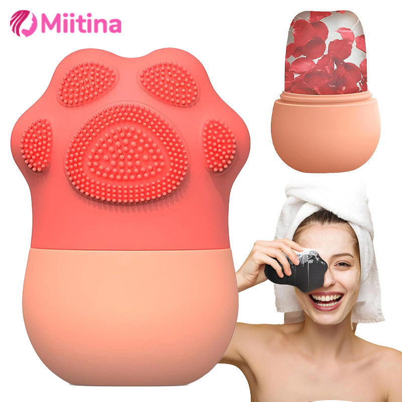 Silicone Ice Face Roller Beauty Lifting Ice Ball Face Massager Contouring Eye Roller Facial