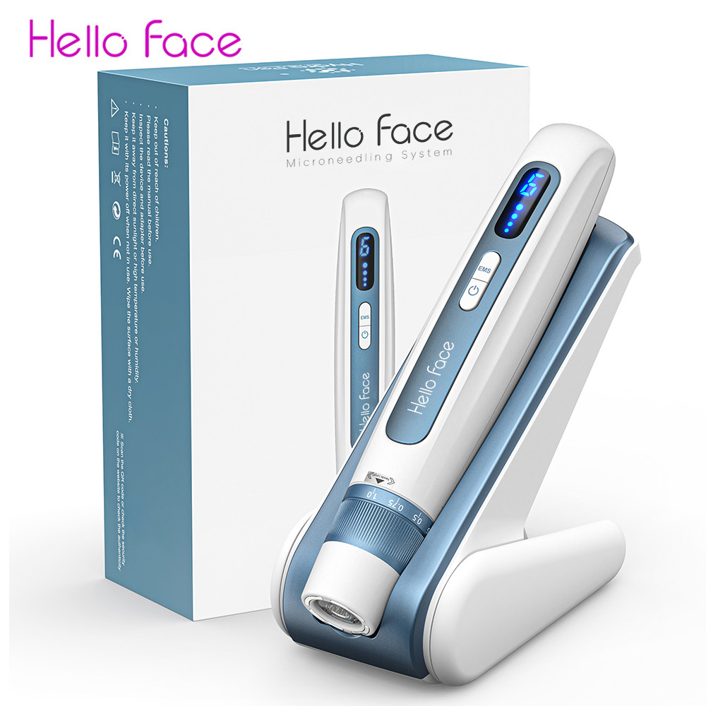 Hello Face H5 Derma pen Original Professional Derma Pen 2 in 1 EMS Automatic Microneedling pen
