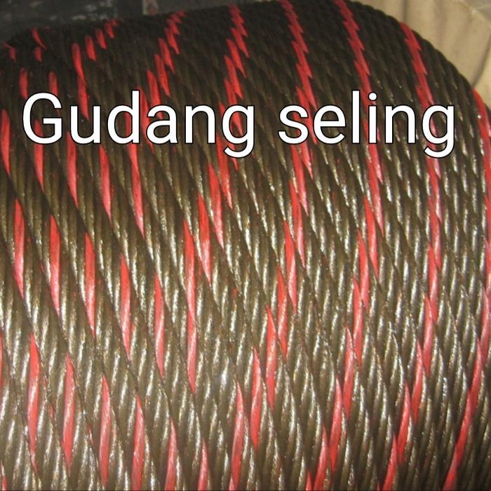 v sling baja 6mm / seling baja 6mm / kawat baja 6mm / ungalvanis 6x37