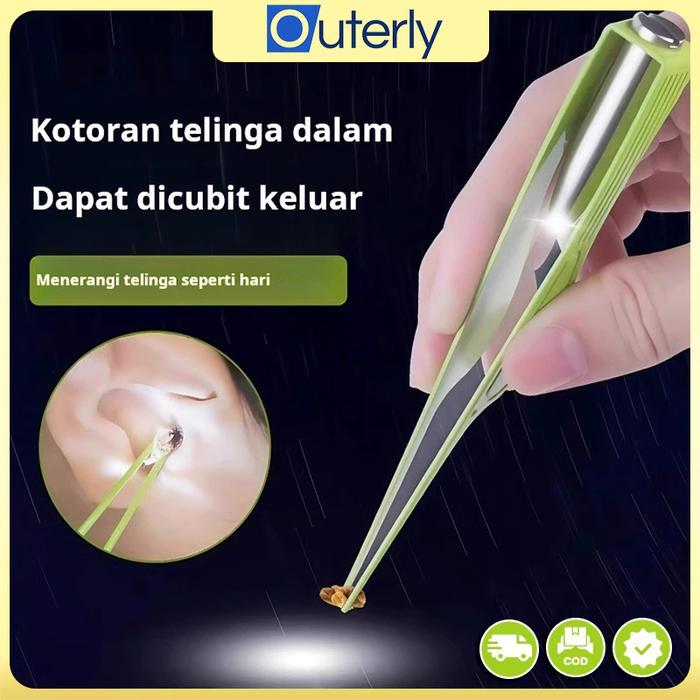 READYAlat pembersih telinga visual, artefak pembersih telinga dengan klip telinga bercahaya, alat