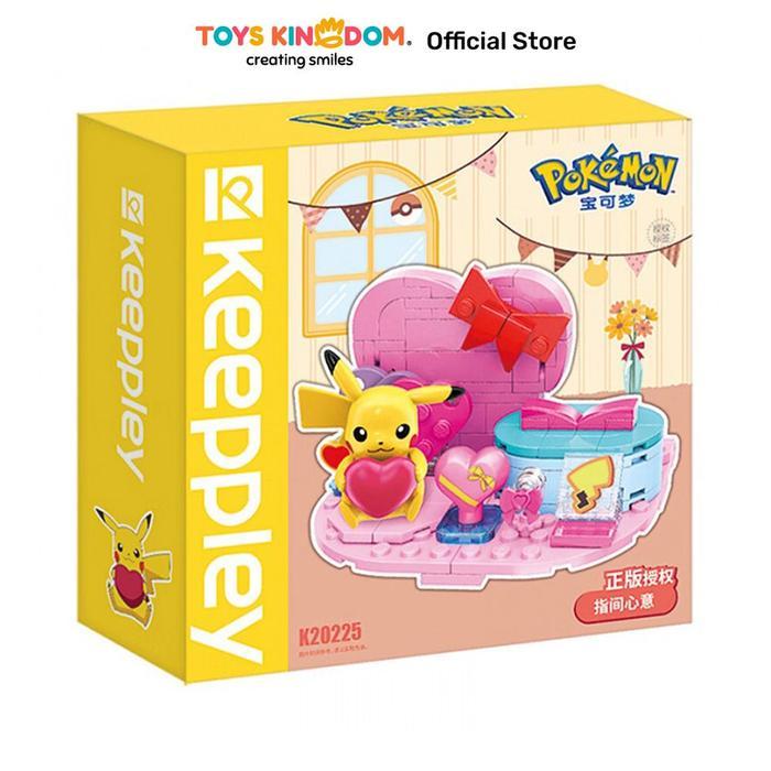 Toys Kingdom Keeppley Pokemon Pikachu Sweet Moment Keepplay Kids Toy Block Bricks Set Mainan