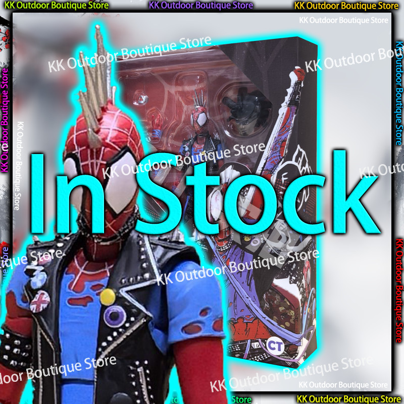 In Stock Ct Toys Punk Spiderman Figure Spider-Punk Spider-Man Across The Spider-Verse Anime Action