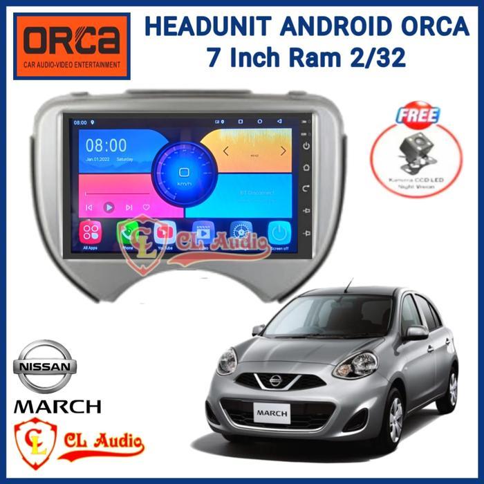Head Unit Android Orca 7 Inch Oem Nissan March Soket Pnp
