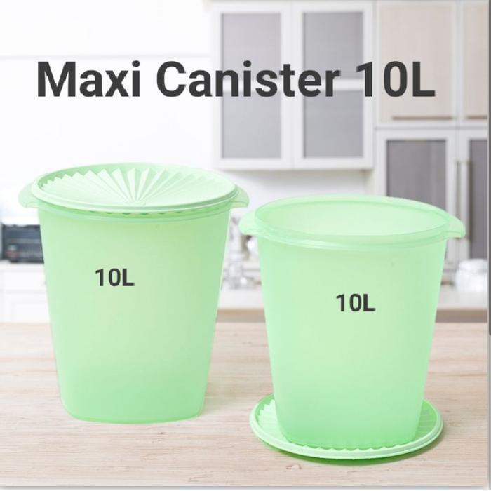 (PROMO RAMADHAN) TOPLES BESAR TOPLES KERUPUK TUPPERWARE MAXI CANISTER 10LTR (1PCS) PREMIUM TERMURAH